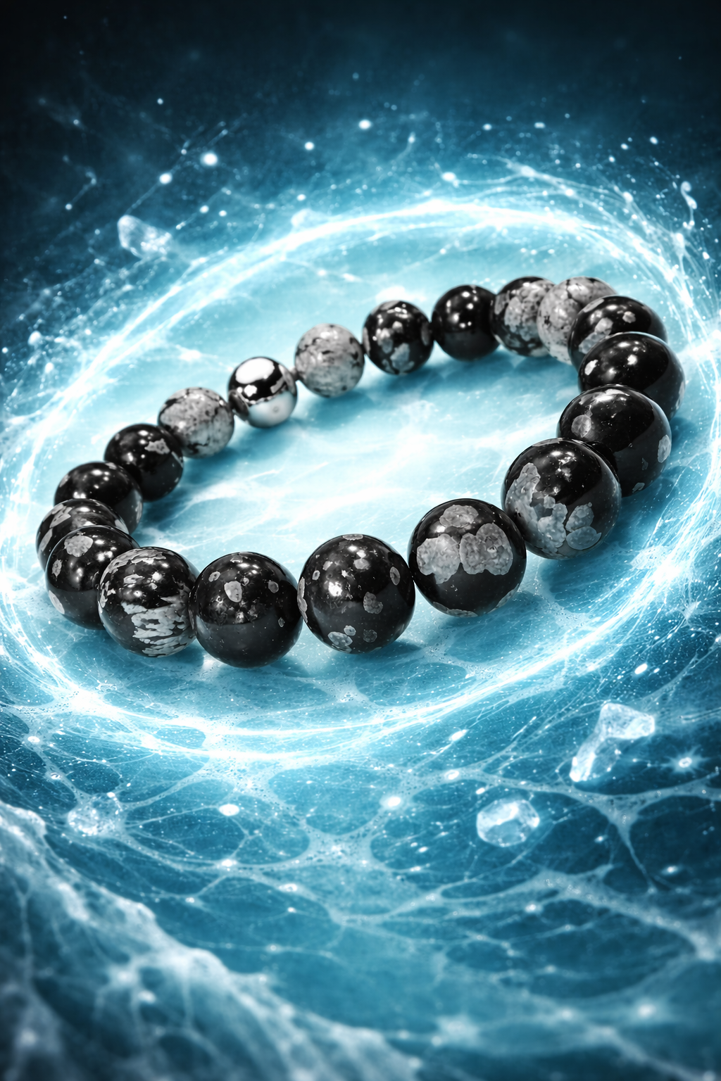 Ossidiana Fiocco di Neve